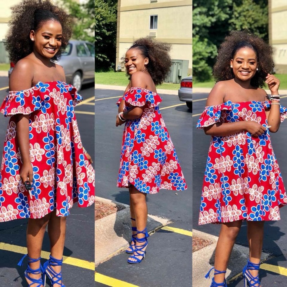 Ankara short dress